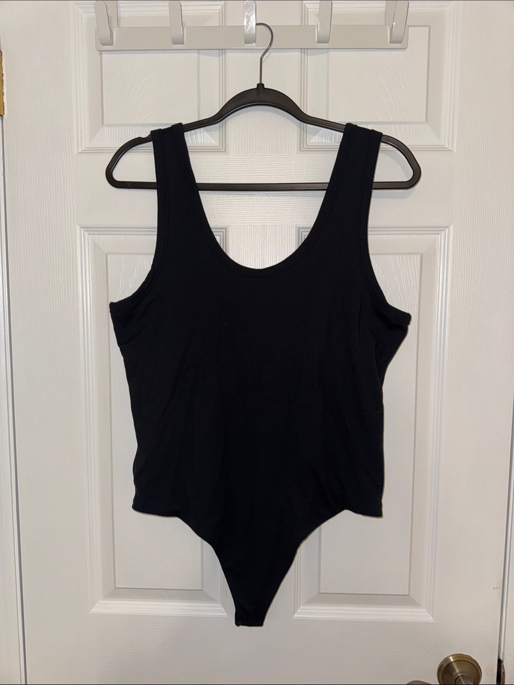 Nuuds Black Scoop Neck Bodysuit